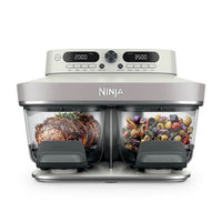 Ninja CRISPi DualZone 8-Function Glass Air Fryer in Bone — product photo