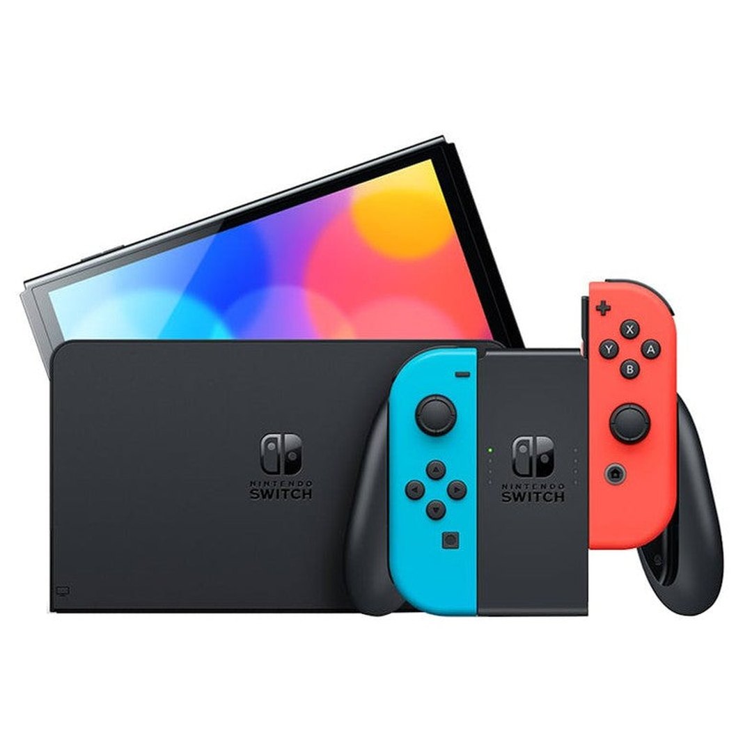 Nintendo Switch OLED Model - Neon Blue/Neon Red | Euronics