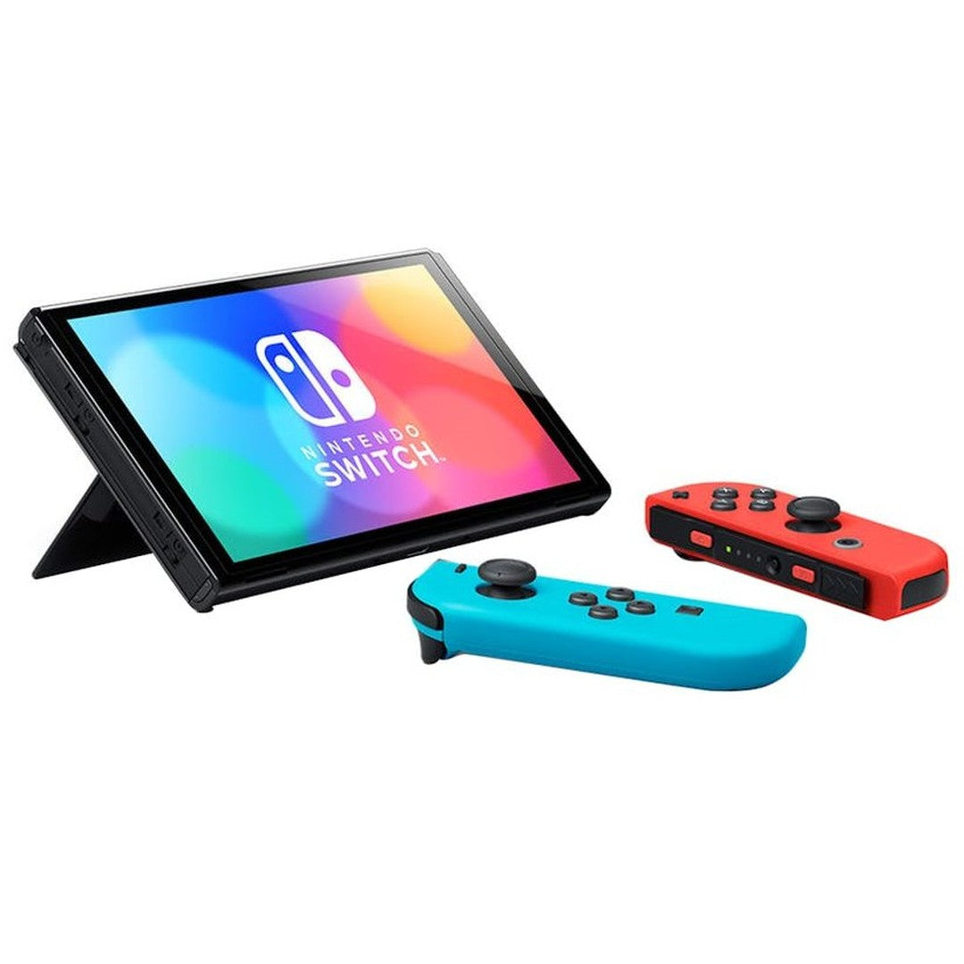 Nintendo Switch OLED Model - Neon Blue/Neon Red | Euronics