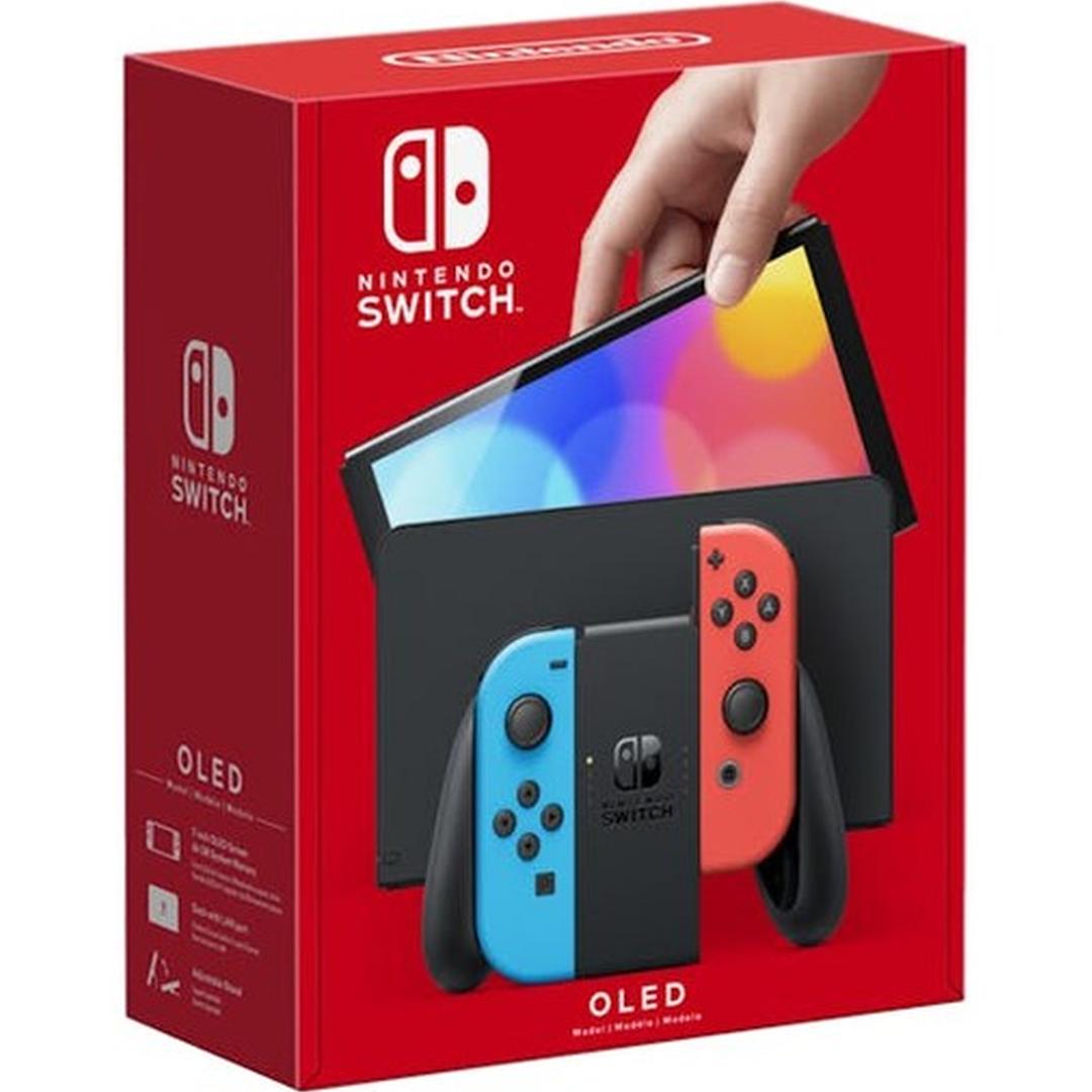 Nintendo Switch OLED Model - Neon Blue/Neon Red | Euronics
