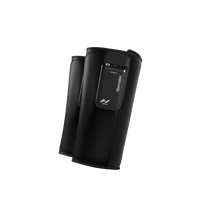 Hyperice Normatec Lower Legs dynamic air compression system, black — calf wrap, front studio view