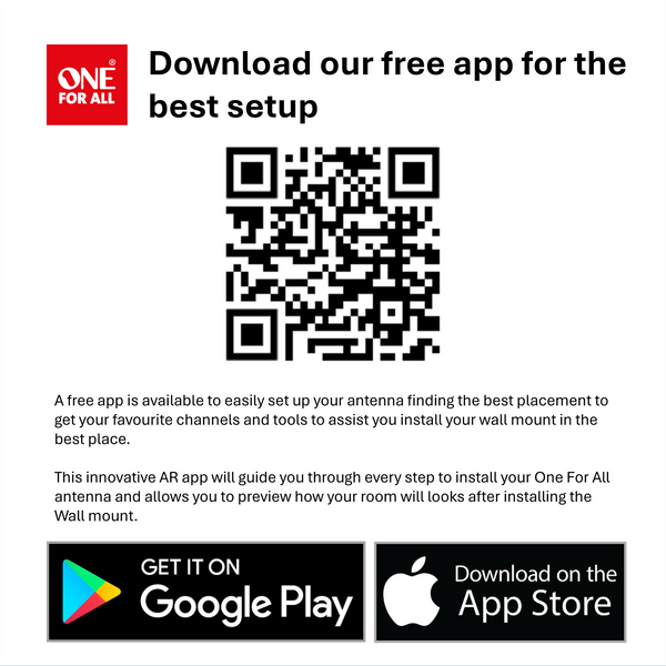 One For All Ultra Slim Full-Motion TV Wall Mount – 13-43"