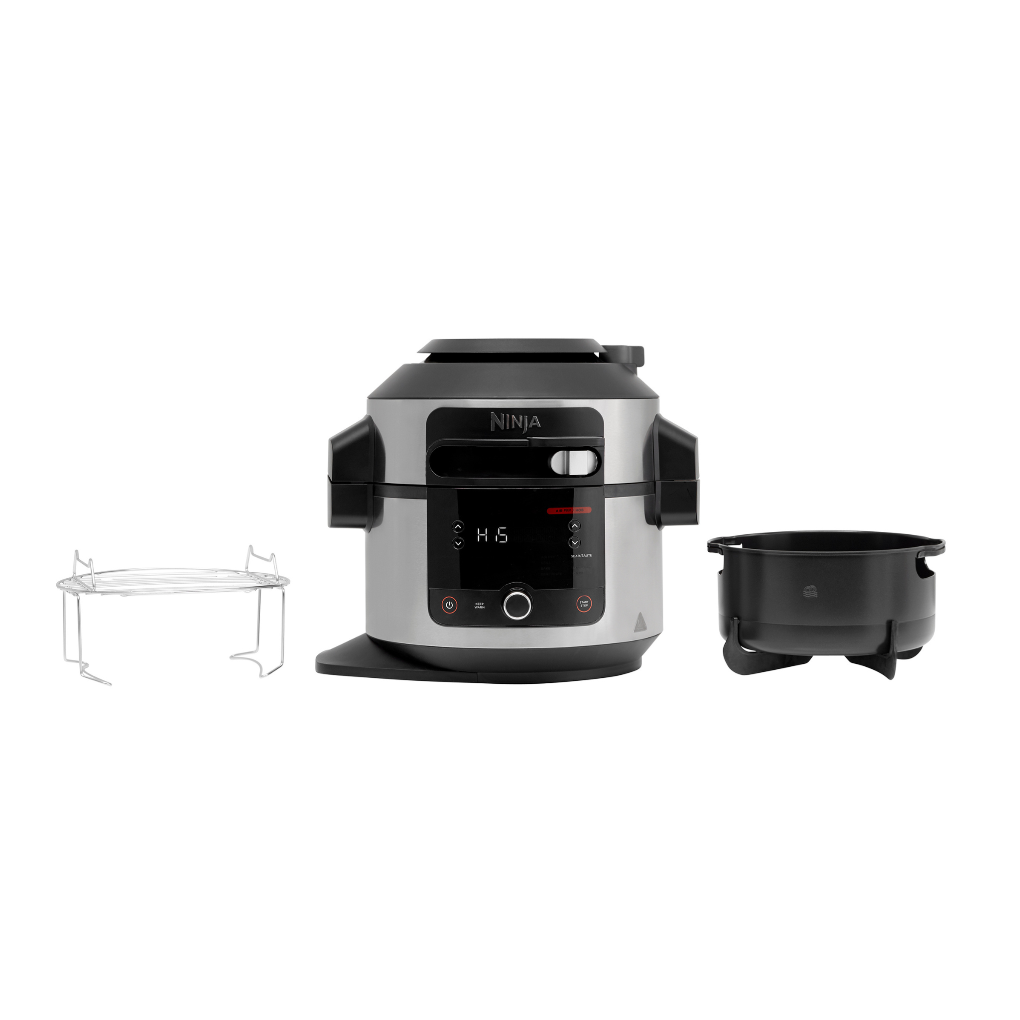 Ninja Foodi 11-in-1 SmartLid Multi-Cooker 6L Stainless Steel & Black product image