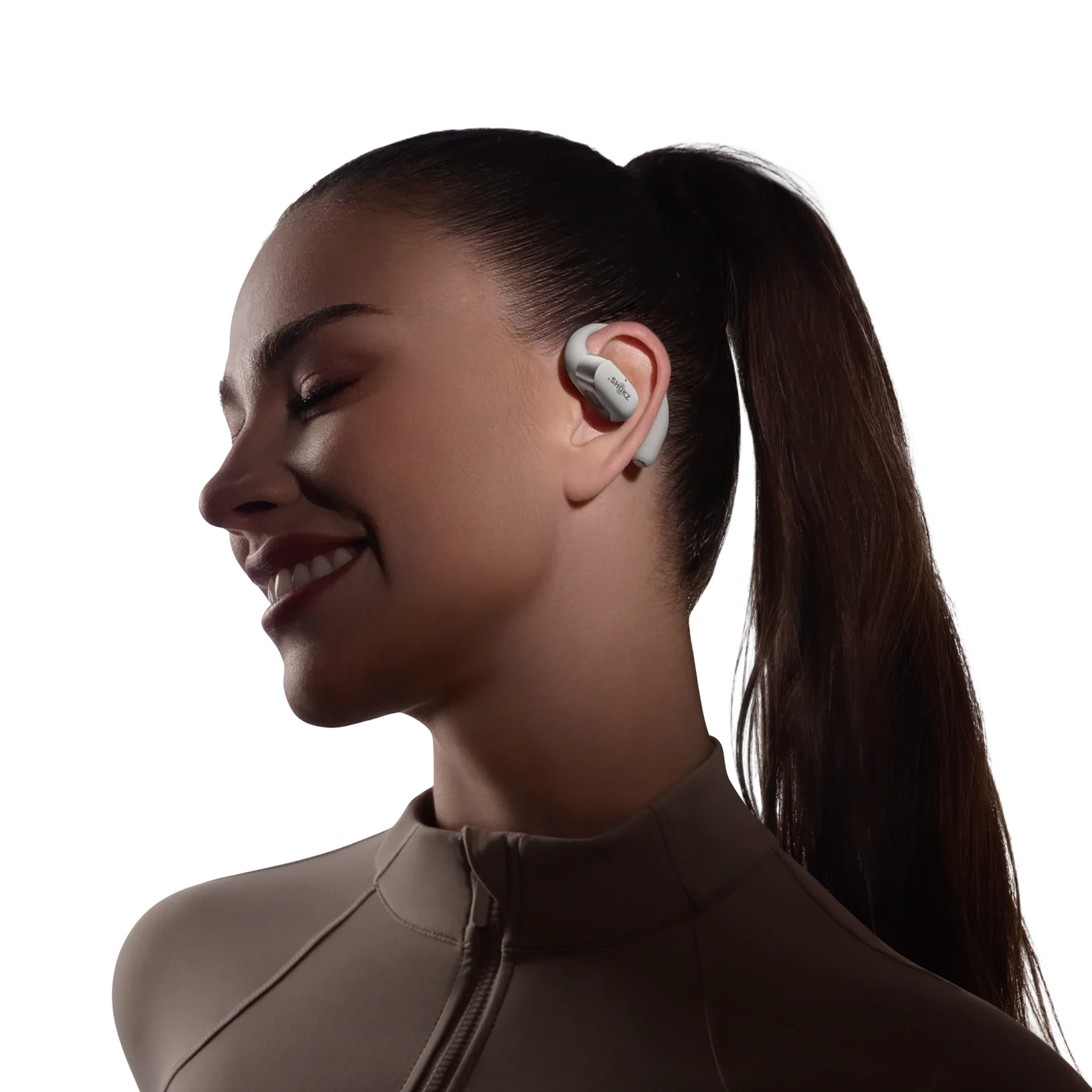 Shokz OpenFit 2+ Open-Ear True Wireless Earphones, Grey product image