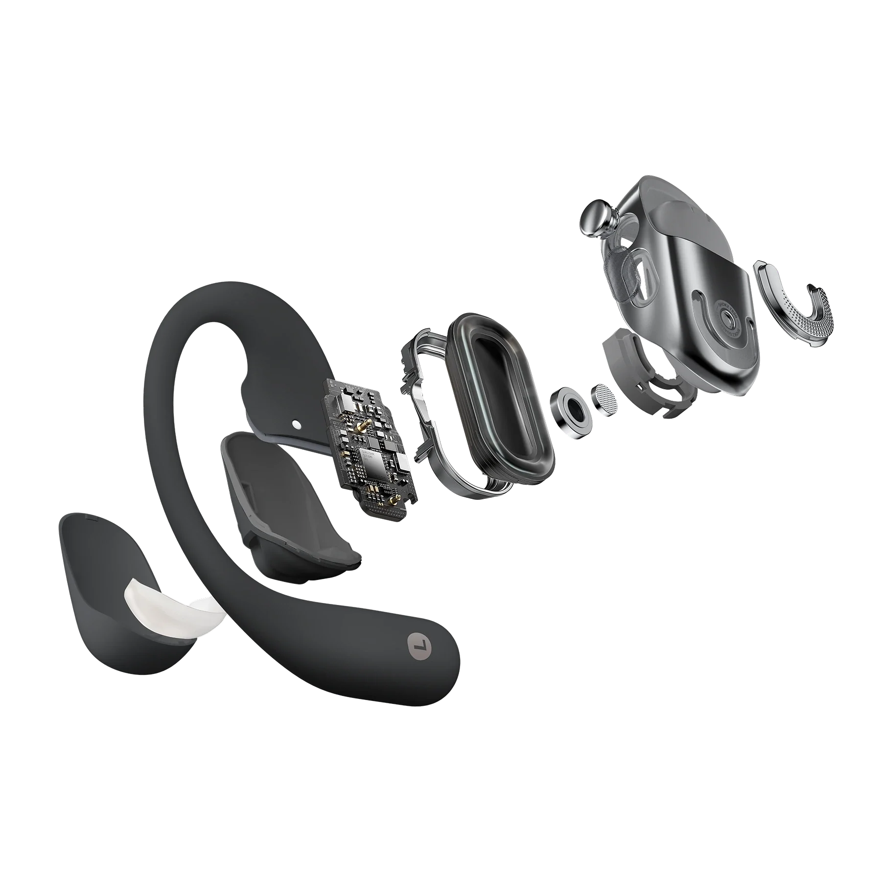 Shokz OpenFit 2+ Open-Ear True Wireless Earphones, Black product image