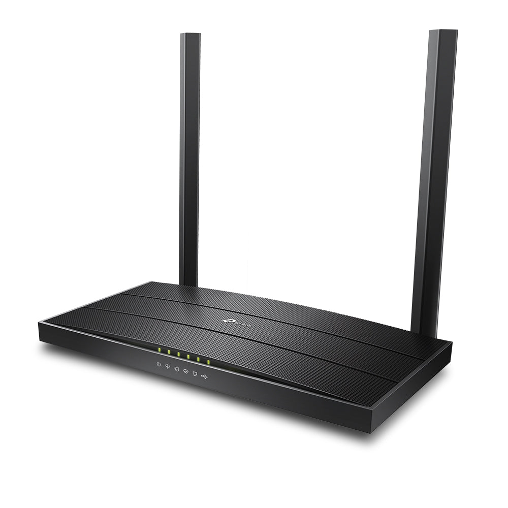 TP-Link Archer VR400 — three-quarter angle view