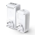 TP-Link TL-WPA8631P KIT AV1300 Gigabit Passthrough Powerline ac Wi-Fi Kit — product view, two units, plug angle