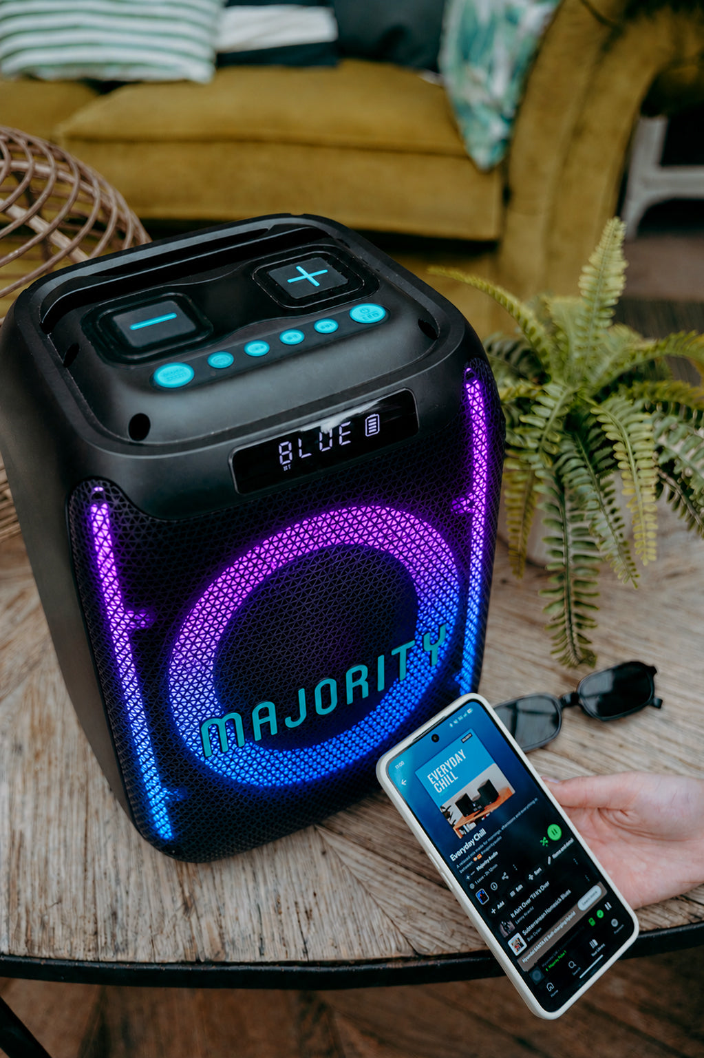 Majority Pulse P1 Portable Party Speaker, Black - official product image