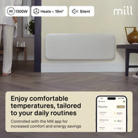 Mill Invisible Smart WiFi Panel Heater 1300W White product image