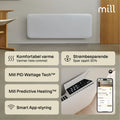 Mill Invisible Smart WiFi Panel Heater 1300W White product image