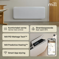 Mill Invisible Smart WiFi Panel Heater 1300W White product image
