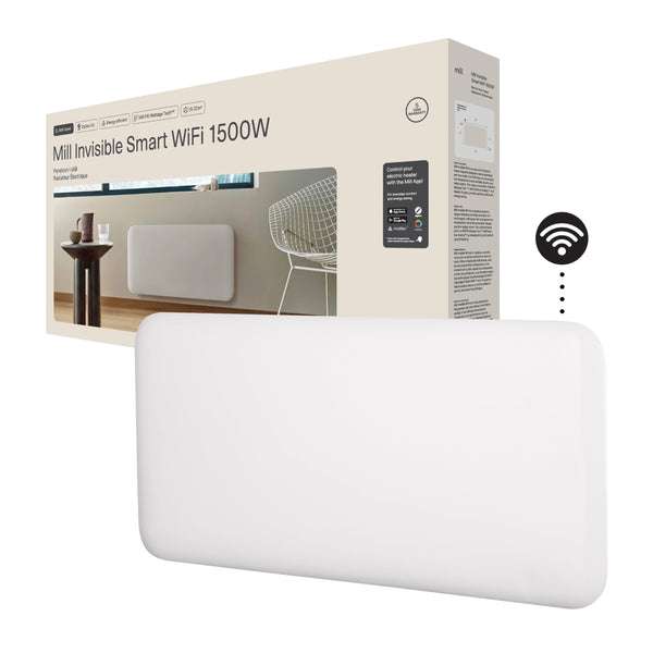 Mill Invisible Smart WiFi Panel Heater 1500W Portable and Wall-Mounted White product image