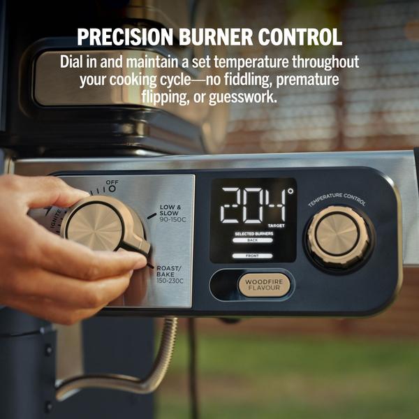 Ninja FlexFlame Outdoor Cooking System 5-in-1 Grill & Smoker | PG301UKBL | PRE-ORDER