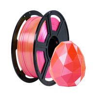 Flashforge PLA Silk Dual Color 3D Printing Filament 1.75mm 1kg - Pink & Yellow - alternative view