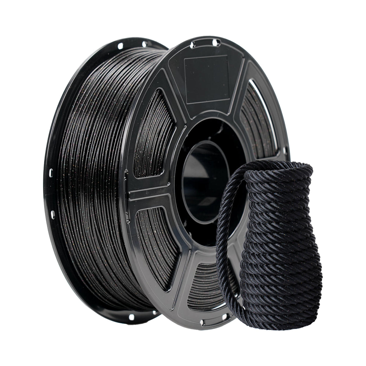 Flashforge PLA Sparkle 3D Printing Filament 1.75mm 1kg - Black - 1kg spool