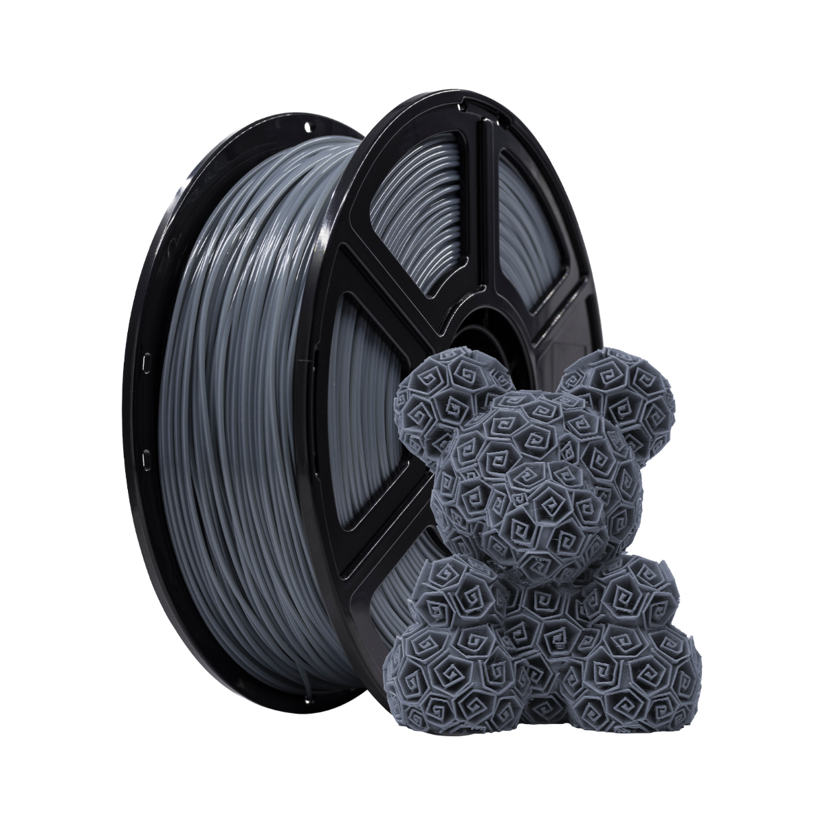 Flashforge PLA Basic 3D Printing Filament 1.75mm 1kg - Grey - 1kg spool