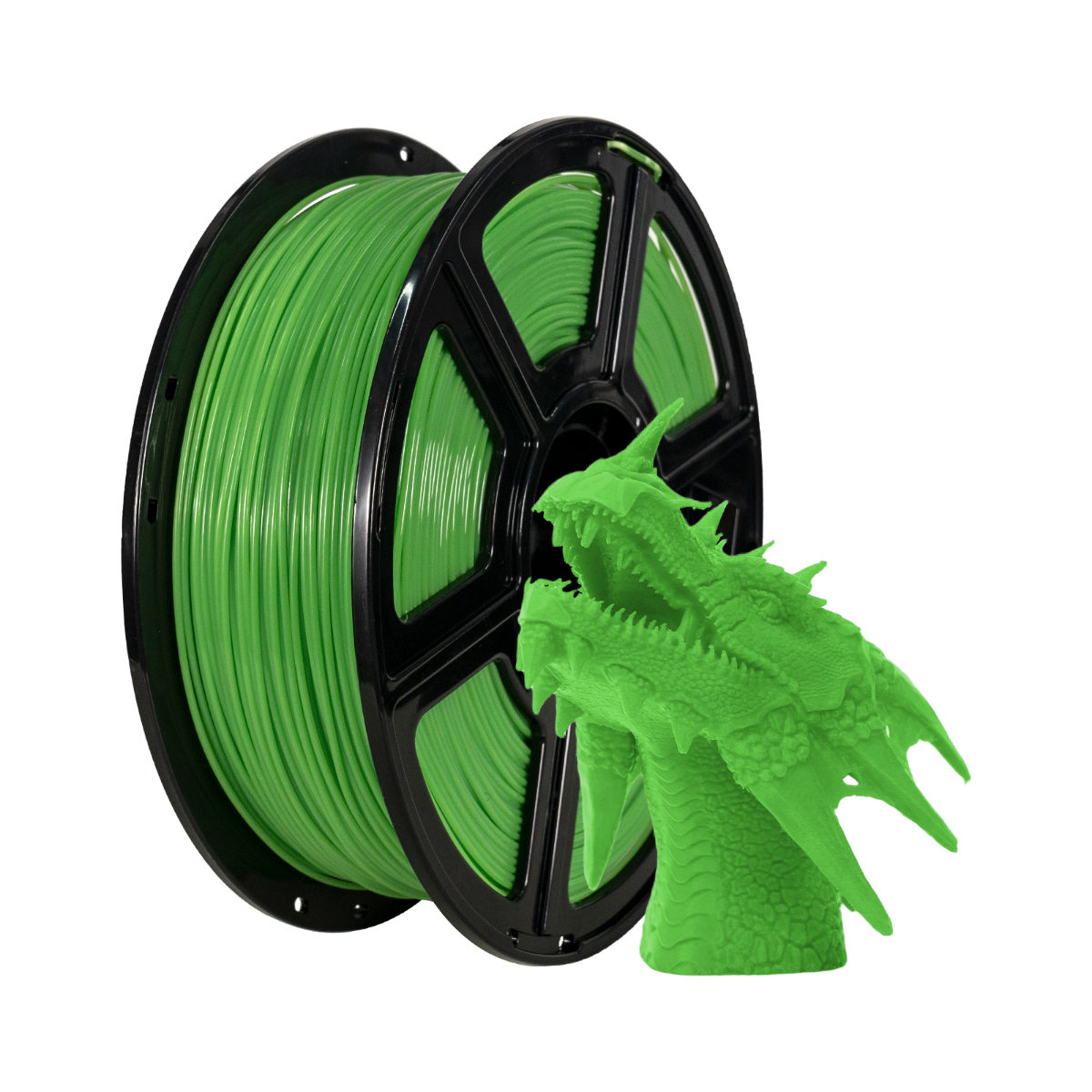 Flashforge PLA Basic 3D Printing Filament 1.75mm 1kg - Green - 1kg spool