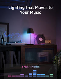 Govee Table Lamp Classic Cordless Smart Table Lamp Black - official product image