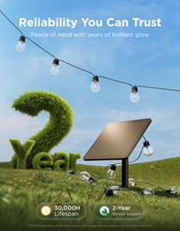 Govee Outdoor Solar RGBICW String Lights 10m - official product image