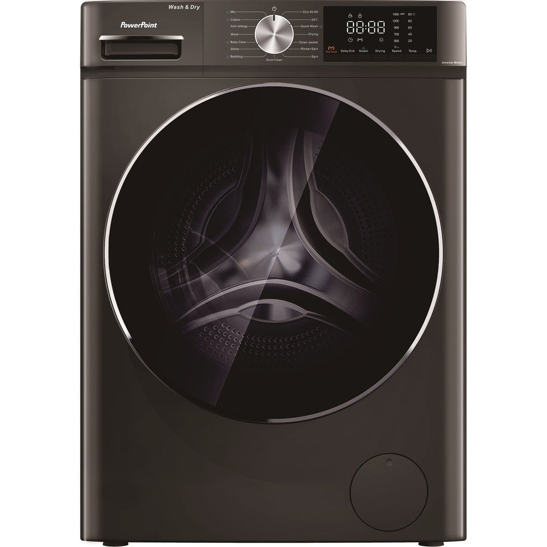 PowerPoint 10Kg A Rated Washer Dryer with Inverter Motor - Black | P3210614MLG Powerpoint Washing Machine Euronics Ireland