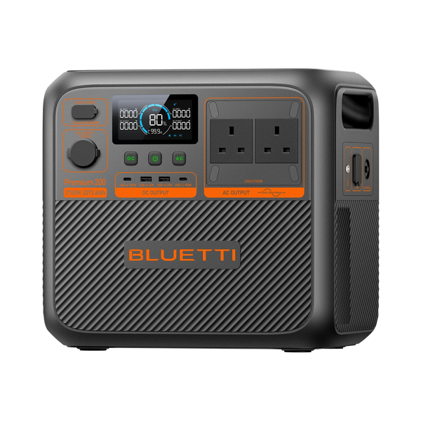 BLUETTI Premium 200 V2 2,073.6Wh 2,700W Portable Power Station - angled view