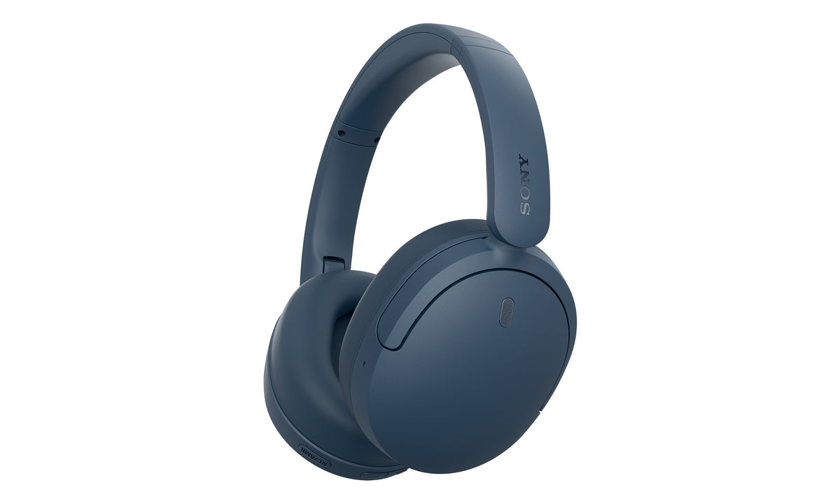 Sony WH-CH730N Wireless Noise Cancelling Headphones - Blue - angled view