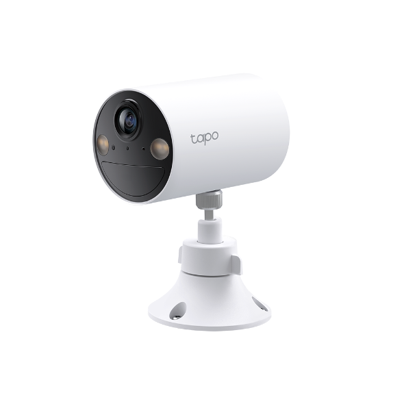 Tapo C410 wire-free indoor/outdoor security camera on adjustable ball-joint mount
