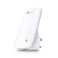 TP-Link RE200 AC750 Dual Band Wi-Fi Universal Wall-Plug Range Extender — product view, angled