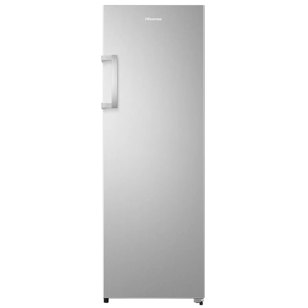 Hisense 322L Tall Fridge - Inox Look - front view with door closed