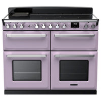 Rangemaster Estel Deluxe 110 Induction range cooker in Heather with Chrome trim