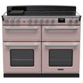 Rangemaster Estel Deluxe 110 Induction range cooker in Pale Pink with Chrome trim
