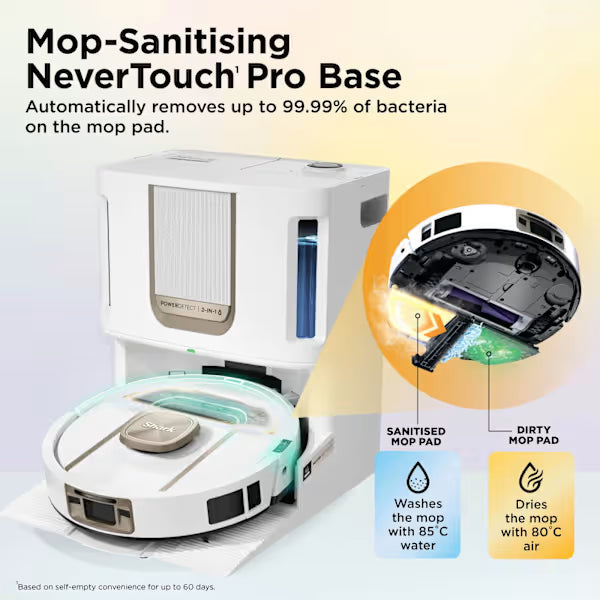 Shark ThermaCharged PowerDetect 2-in-1 Vac & Mop Robot Vacuum White product image