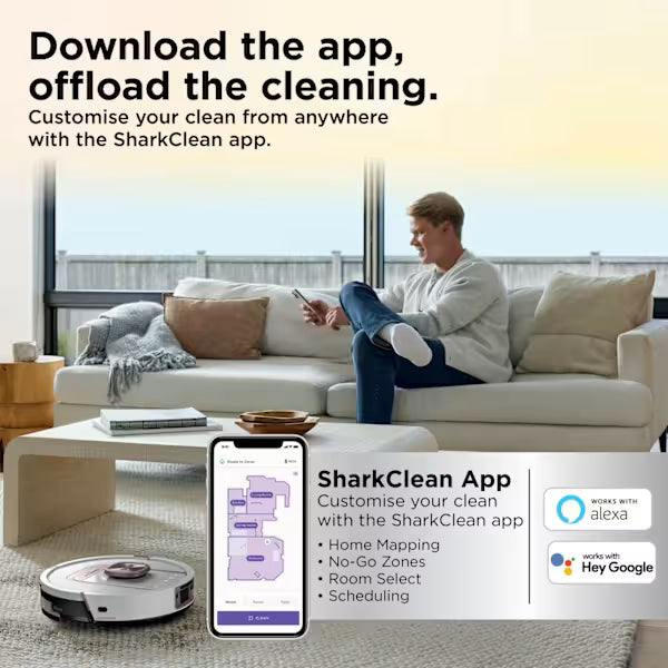 Shark ThermaCharged PowerDetect 2-in-1 Vac & Mop Robot Vacuum White product image