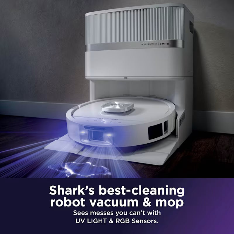 Shark PowerDetect UV Reveal 2-in-1 Vac & Mop Robot Vacuum White product image