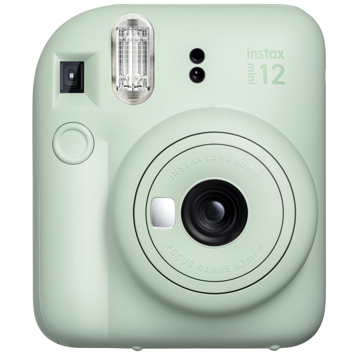 FUJIFILM instax mini 12 Instant Camera Mint Green - front view