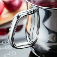 Stellar Classic Milk and Sauce Pot S102C handle macro detail