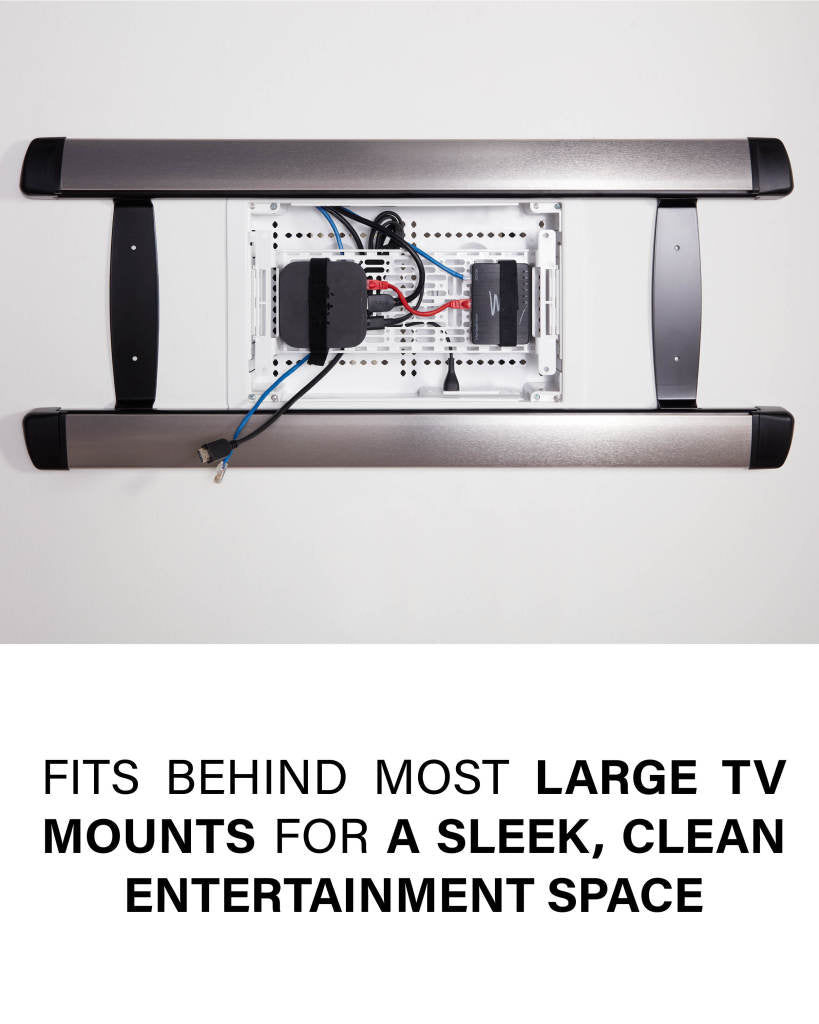 SANUS 9" TV Media In-Wall Box White - official product image