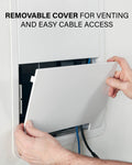 SANUS 17" TV Media In-Wall Box White - official product image
