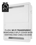 SANUS 17" TV Media In-Wall Box White - official product image