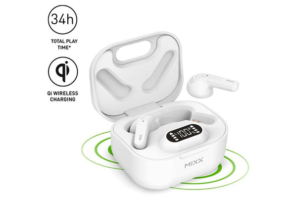 Mixx StreamBuds Hybrid Charge 2 TWS White | SBHB-02-WH-447