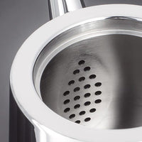 Stellar Art Deco Teapot SC52 strainer and spout interior macro detail