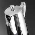 Stellar Art Deco Espresso Maker SC64 angled lid and handle close-up