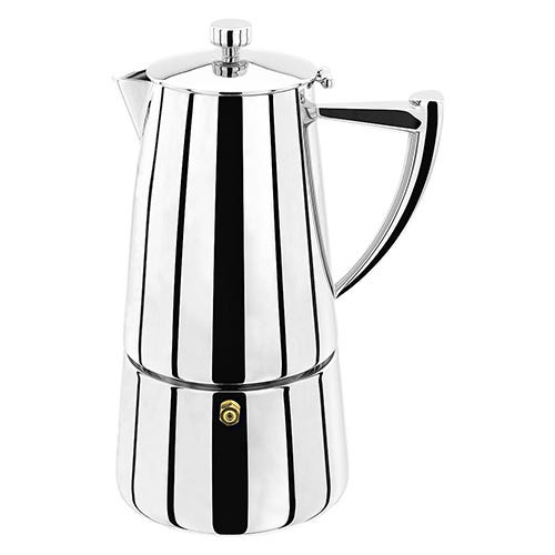 Stellar Art Deco 10 Cup Stovetop Espresso Maker SC64 studio product shot