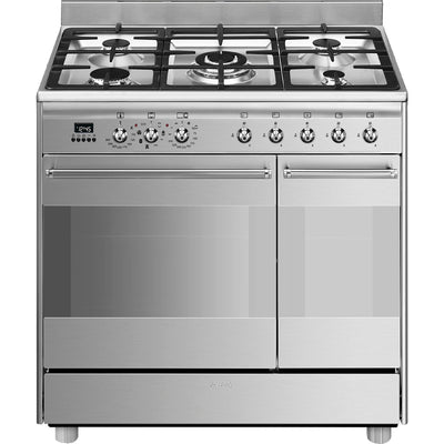 Smeg 90 cm Dual‑Fuel Cooker | SCB92MX8