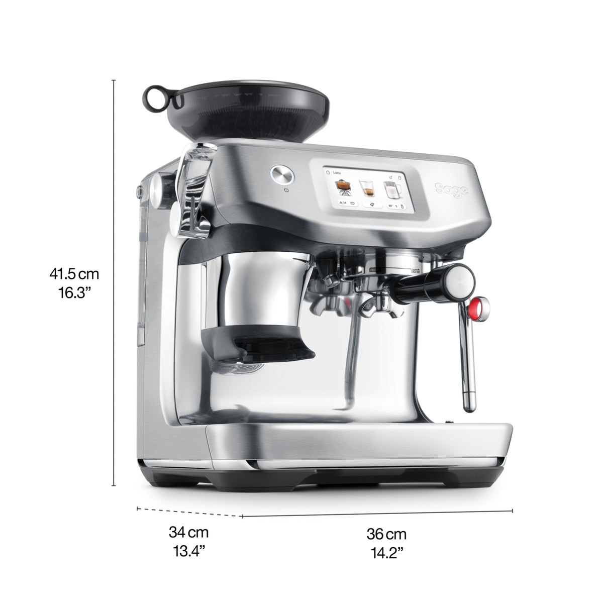 Sage Barista Touch Impress Bean-to-Cup Coffee Machine – Cold Extraction - Almond Nougat – view 2