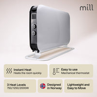 Mill Instant MEC Portable Heater 2000W White product image