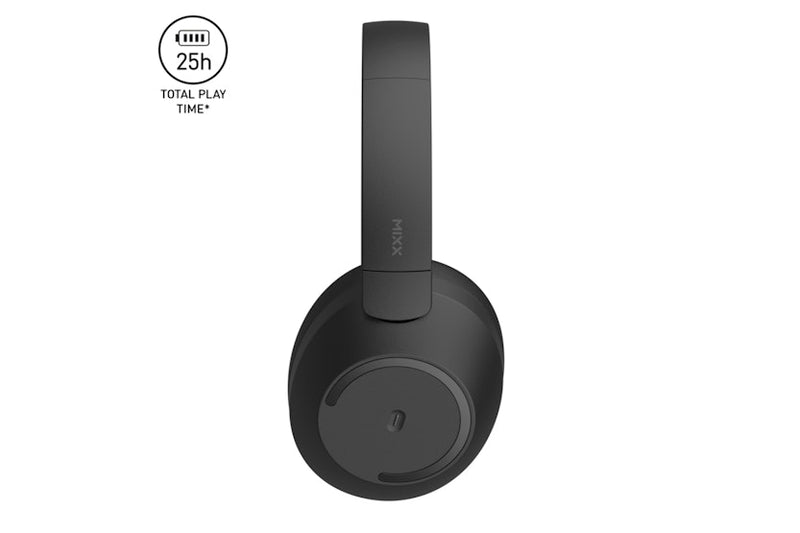 Mixx StreamQ C2 Over Ear Wireless Stereo Headphones Black  | SQC2-BK-BK-332