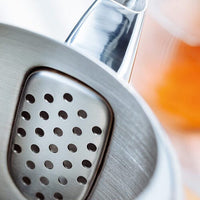 Stellar Traditional Teapot ST06 spout and strainer macro detail