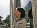 Sennheiser ACCENTUM Open True Wireless Earphones Mousse — lifestyle, worn outdoors