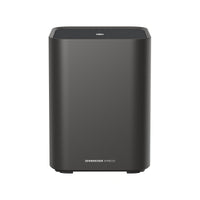 Sennheiser AMBEO Sub Wireless Subwoofer Black — front view showing "SENNHEISER AMBEO" wordmark